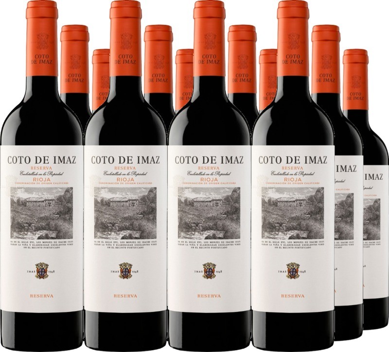12 Voordeelpakket Rioja Coto de Imaz Reserva DOCa