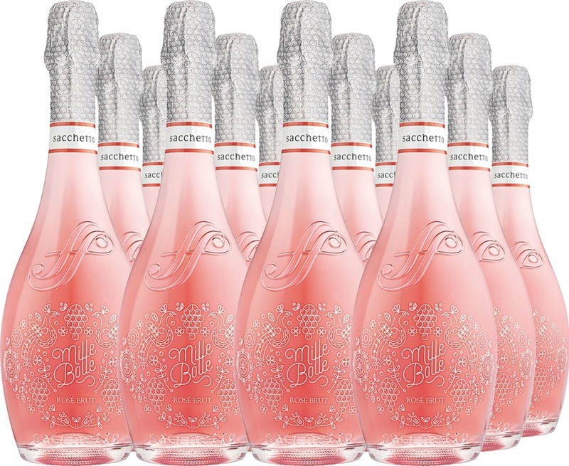 12 Voordeelpakket Mille Bolle Spumante Brut Rosé