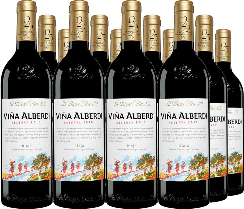 12 Voordeelpakket La Rioja Alta Viña Alberdi Rioja Reserva Rioja DOCa