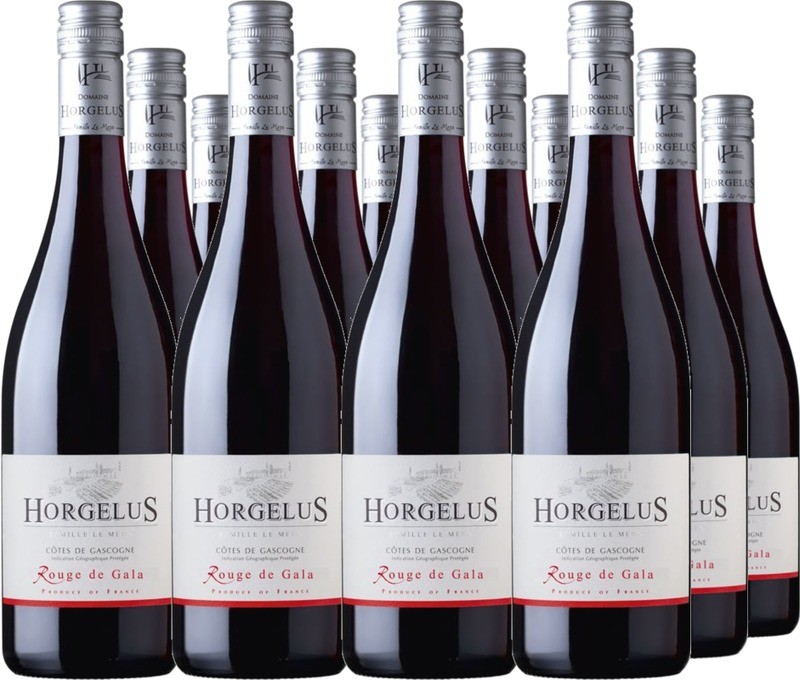 12 Voordeelpakket Horgelus Rouge Côtes de Gascogne I.G.P. Merlot-Tannat