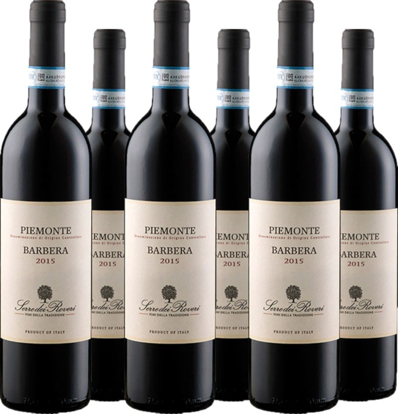 6 Voordeelpakket Barbera Piemonte Serre dei Roveri DOC