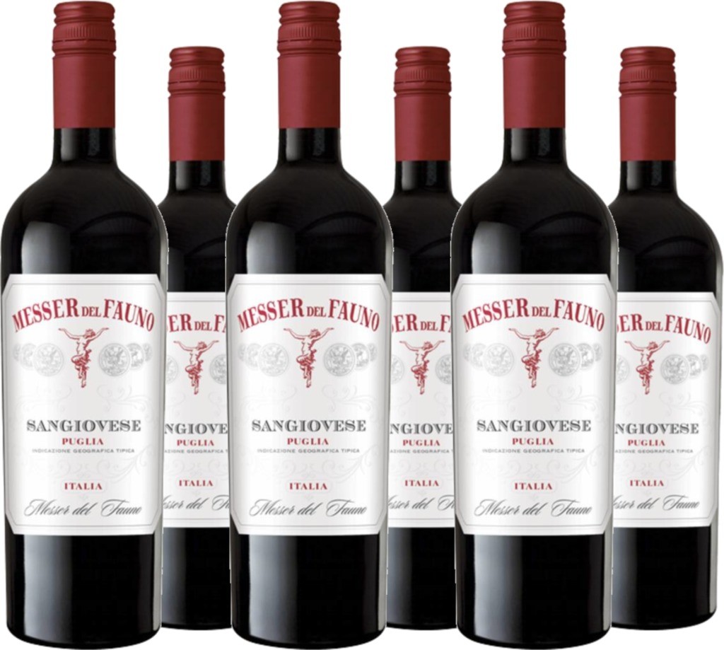 6 Voordeelpakket Sangiovese Puglia IGT Messer del Fauno