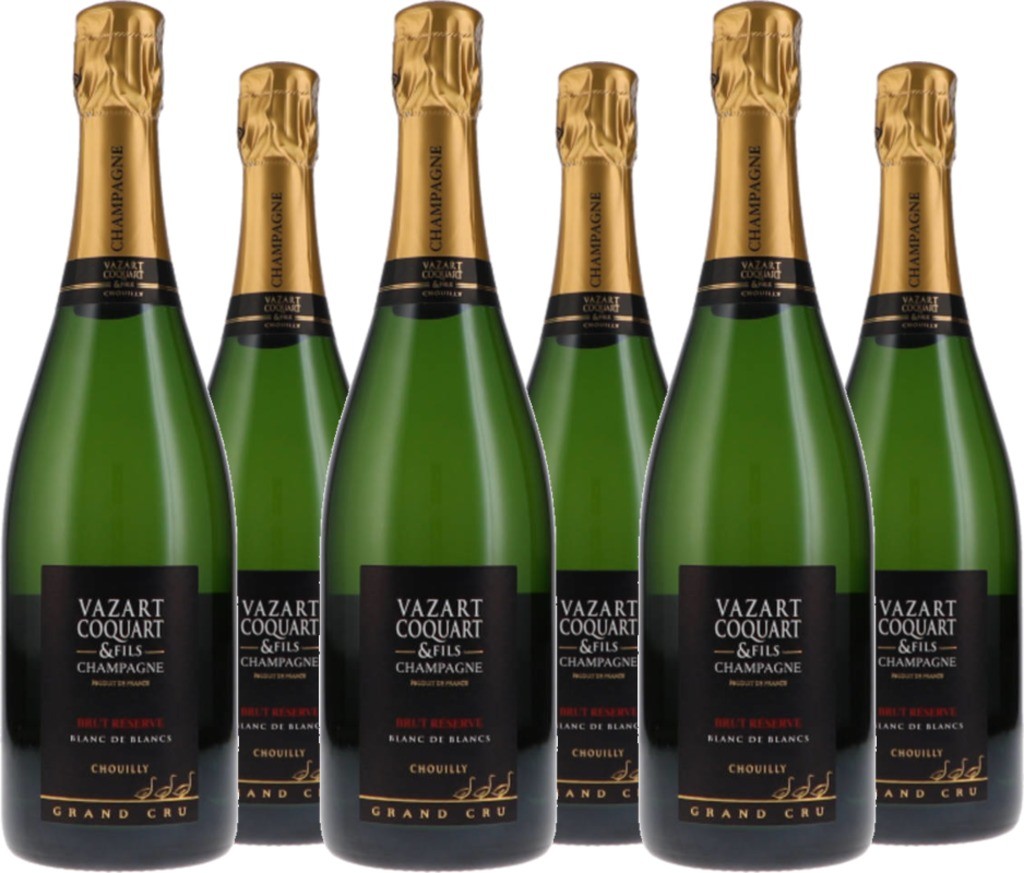 6 Voordeelpakket Brut Réserve, Blanc de Blancs L20 Chouilly Grand Cru