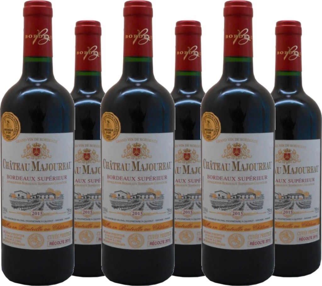 6 Voordeelpakket Château Majoureau Bordeaux supérieur AOC