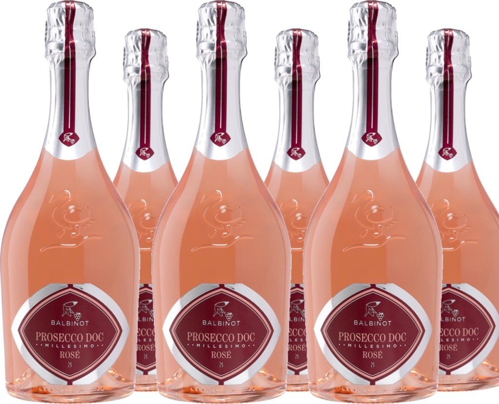 6 Voordeelpakket Prosecco Rosé Brut DOC