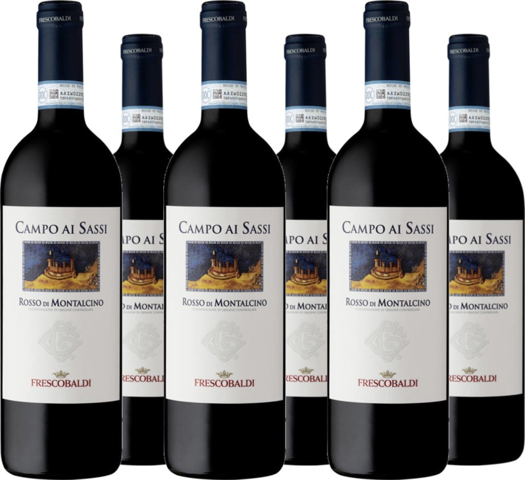 6 Voordeelpakket CastelGiocondo Campo ai Sassi Rosso d. Mont. DOC