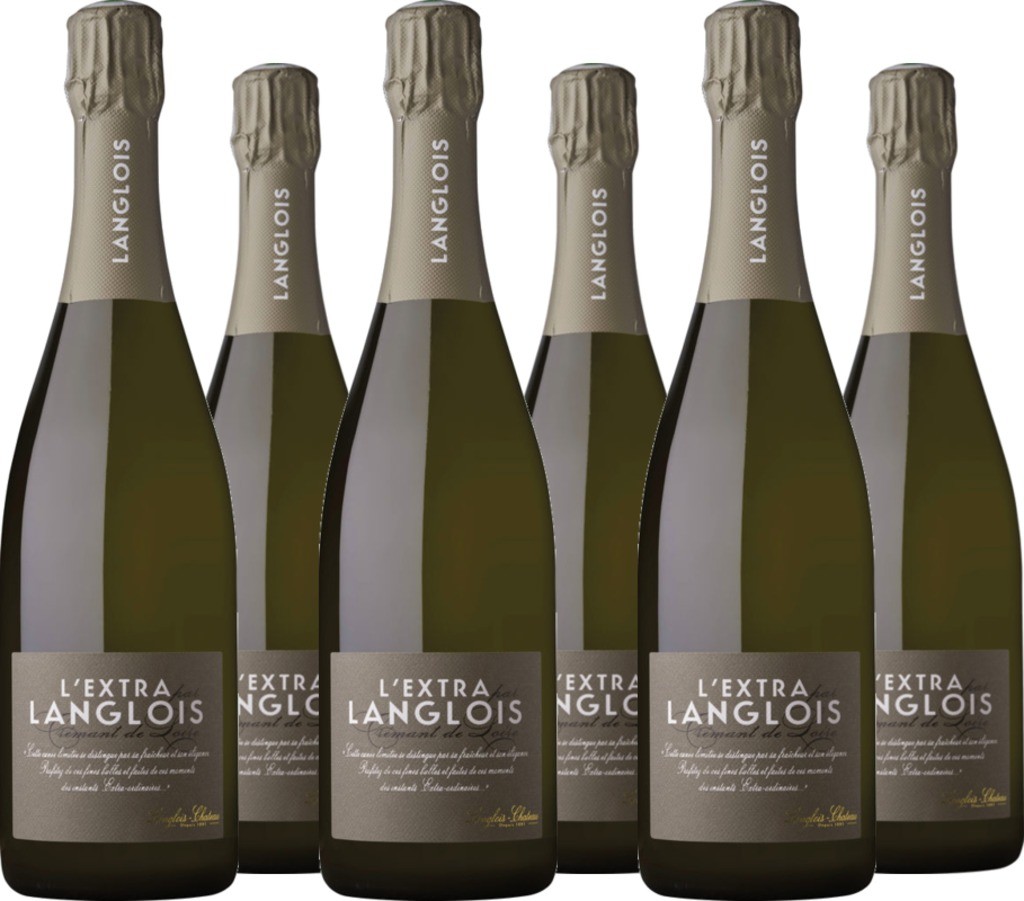 6 Voordeelpakket L´Extra par Langlois Crémant de Loire Brut Blanc de Blancs