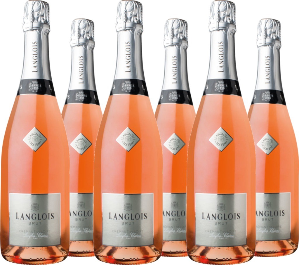 6 Voordeelpakket Langlois-Chateau Crémant de Loire Rosé Brut