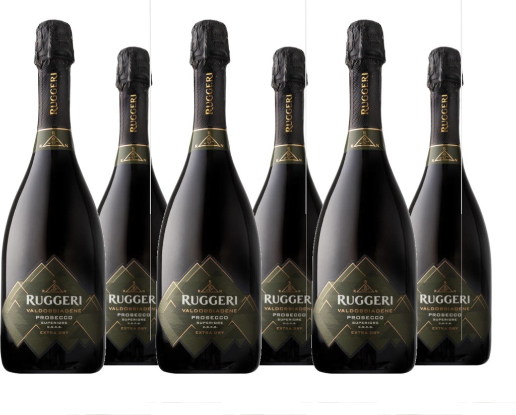 6 Voordeelpakket Ruggeri Valdobbiadene Prosecco Superiore DOCG Extra Dry