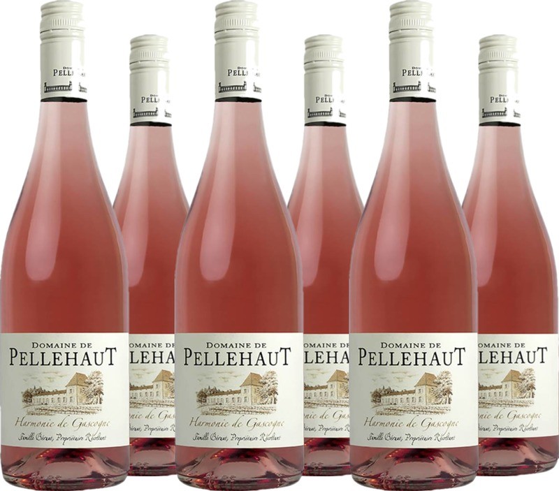 6 Voordeelpakket Domaine de Pellehaut 'Harmonie de Gascogne' Rosé Côtes de Gascogne IGP