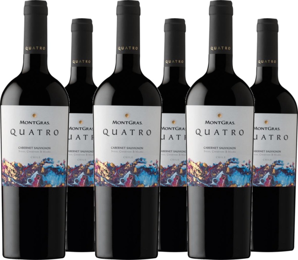 6 Voordeelpakket MontGras 'Quatro' Valle de Colchagua