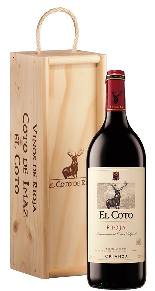 Rioja El Coto Crianza DOCa Magnum in Holzkiste El Coto de Rioja Rioja