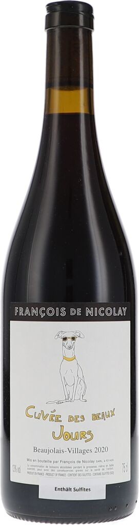 Beaujolais-Villages, Cuvée des Beaux Jours 2020 François de Nicolay Burgund