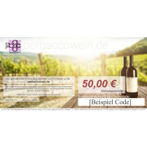 perbacco wijn cadeaubon meer dan 50€