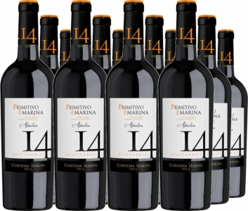 12 Voordeelpakket Primitivo di Marina IGT 14 Contessa Marina