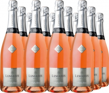 12 Voordeelpakket Langlois-Chateau Crémant de Loire Rosé Brut