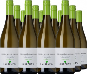 12 Voordeelpakket Friendly Grüner Veltliner Trocken, Kamptal DAC, Weingut Laurenz Five