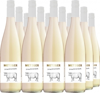 12 Voordeelpakket Metzger 'Prachtstück' Spätburgunder Blanc de Noirs KuhbA trocken