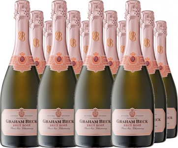 12 Voordeelpakket Graham Beck Cap Classique Brut Rosé NV