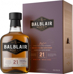 Balblair 21 Years Old Single Malt Scotch Whisky  Balblair Distillery Highland
