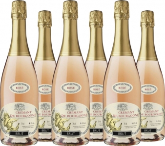 6 Voordeelpakket Caves de Marsigny Crémant de Bourgogne Rosé Brut AOC