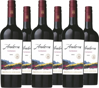 6 Voordeelpakket Anderra Carmenère Valle Central