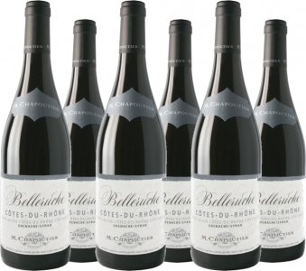 6 Voordeelpakket M. Chapoutier Belleruche Rouge Côtes du Rhône AOC