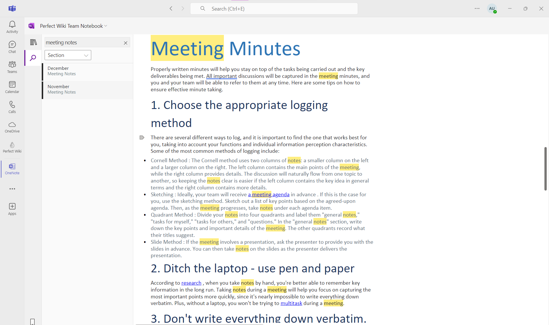 Microsoft OneNote 适用于您的设备的数字记录笔记应用
