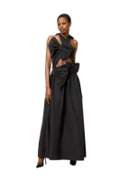 DRAPE BOW GOWN