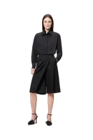 PLEATED WOOL CULOTTES
