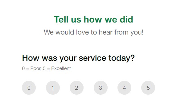 guest survey question