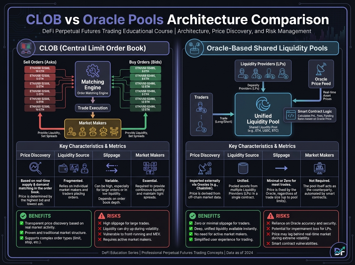 CLOB vs Oracle Pools Architecture Comparison
