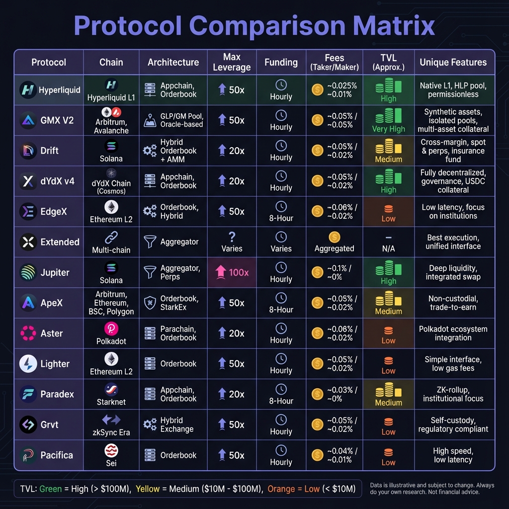 Protocol Comparison Matrix
