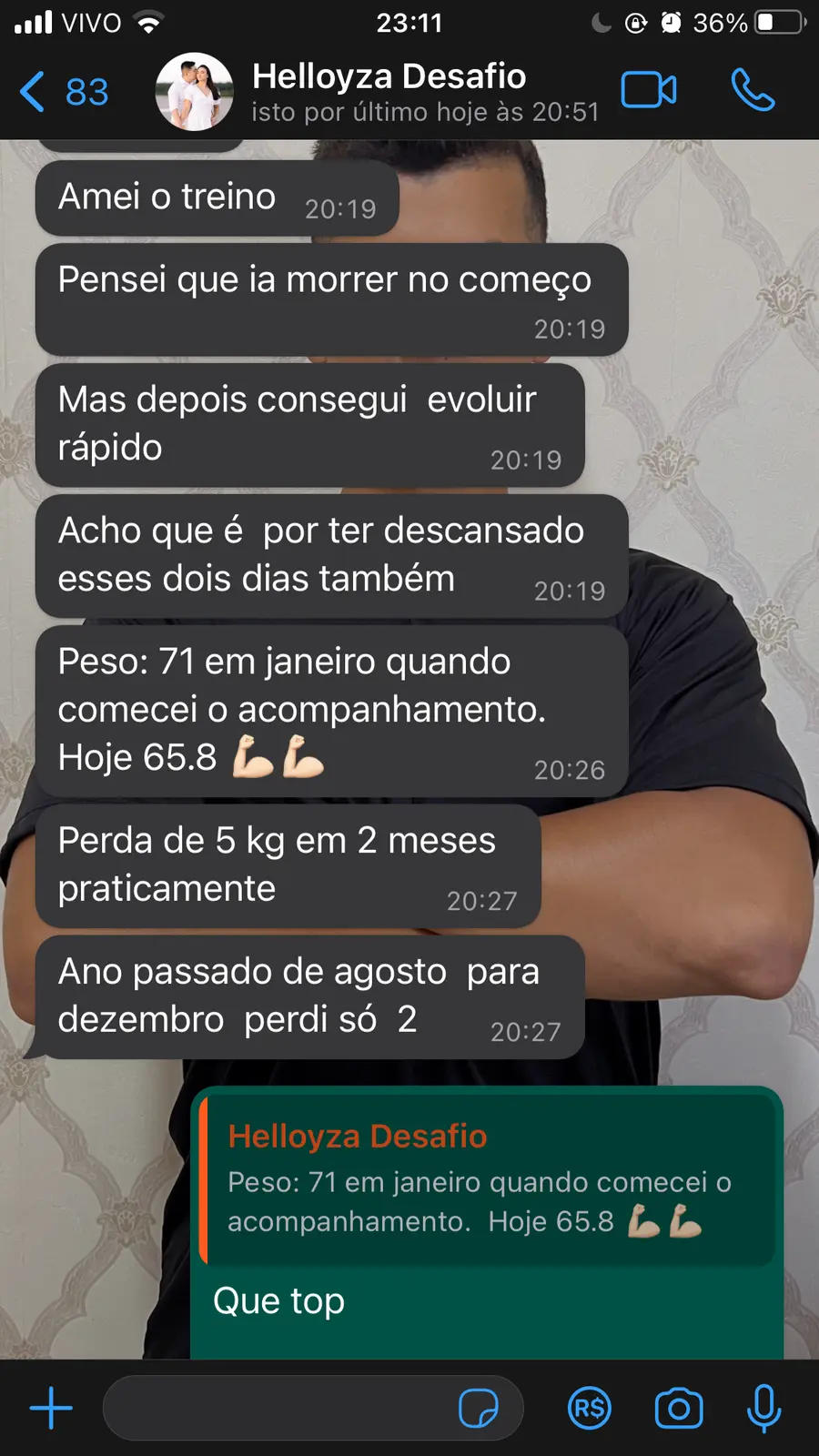 Resultado de aluno de VICTOR PERSONAL 