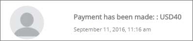 payment made