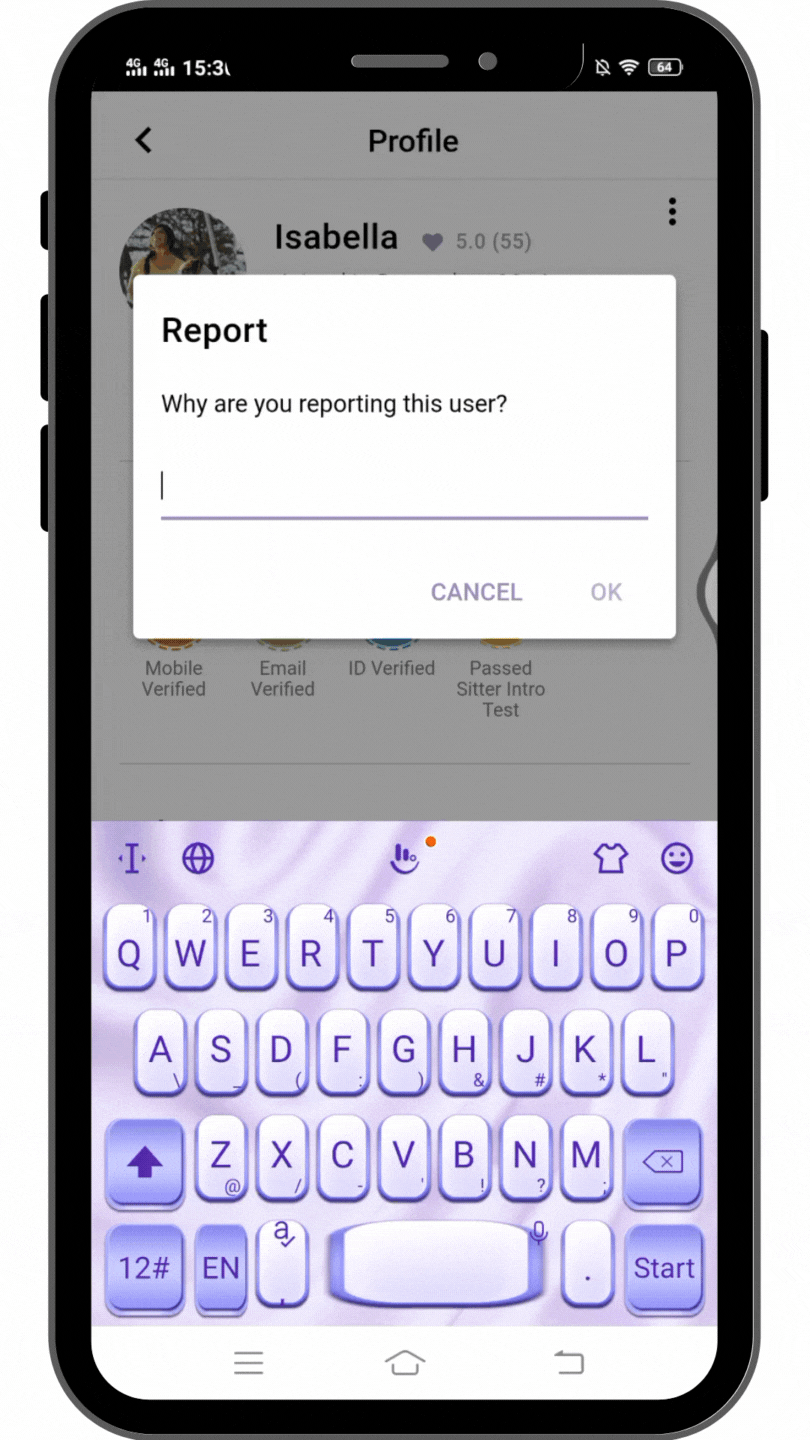 how to report user 4