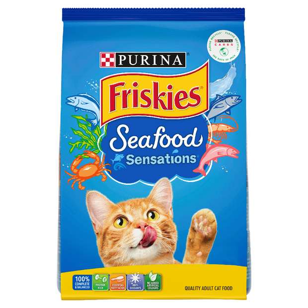 Friskies Dry Cat Food Adult Seafood Sensations 10kg