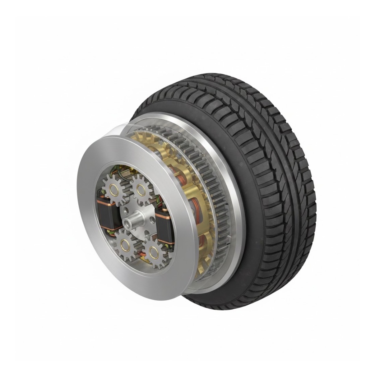 Wheel Rotation Device Wheel For Motor Vehicle With Independently Rotating Tire And Planetary ...