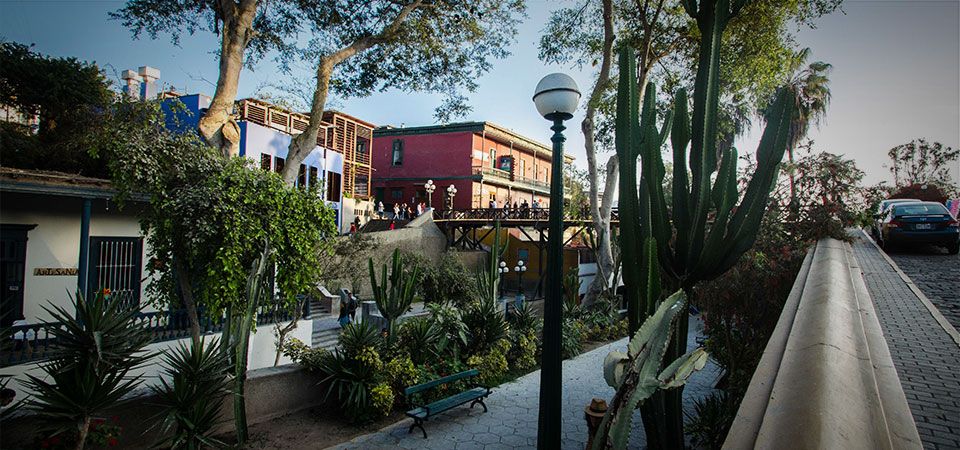 The Bridge of Sighs, an iconic wooden bridge built in 1876 and located in the artsy and bohemian Barranco District of Lima