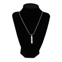 Cylinder with Gold Accents Necklace