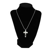 Modern Cross Memorial Necklace