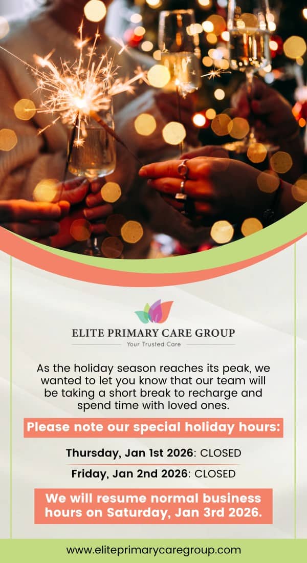 Holiday Hours For Elite Primary Care Group