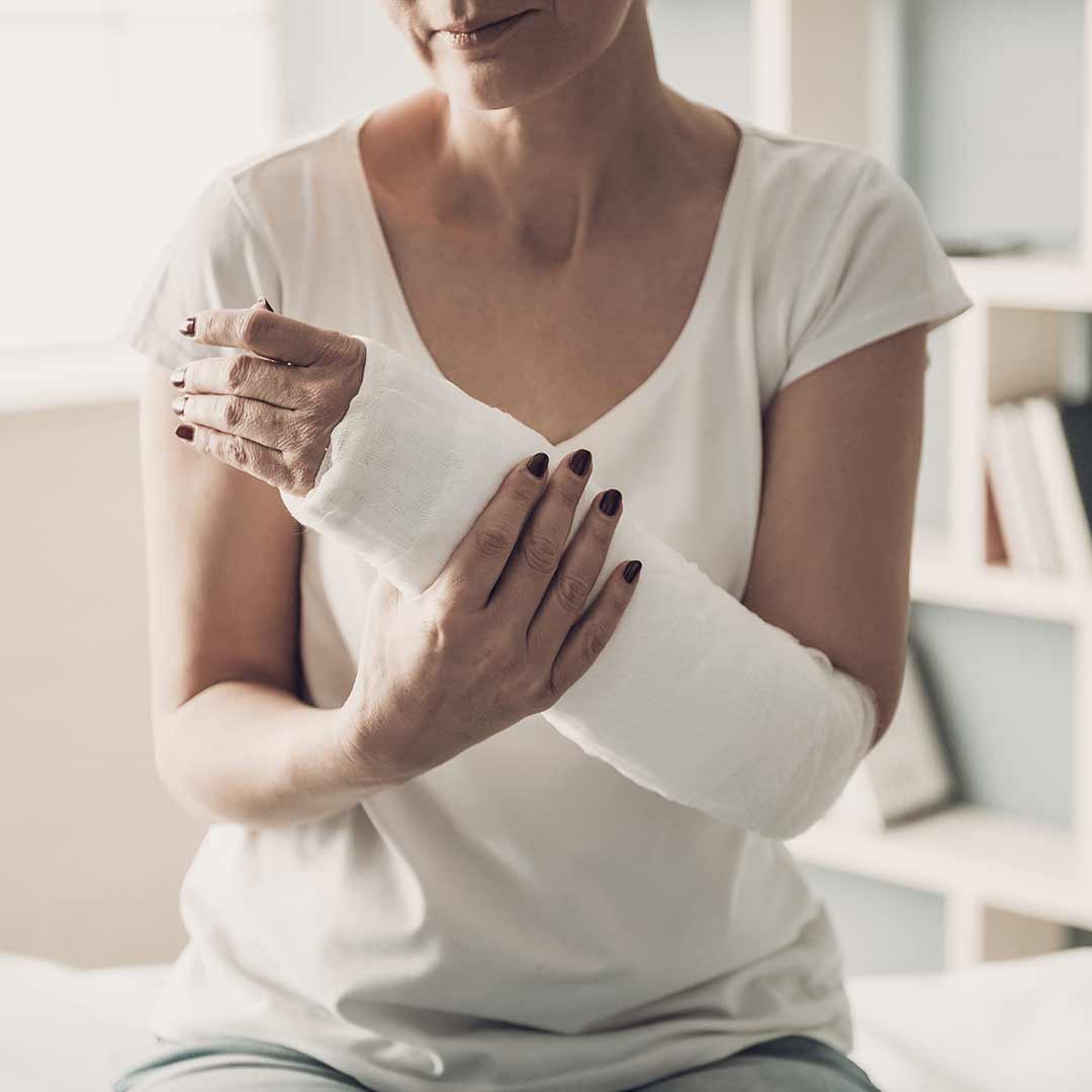 How are broken bones treated?