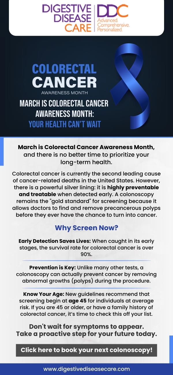 Don't wait: March is Colorectal Cancer Awareness Month