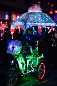 Photograph: Luminous Night Parade Rider