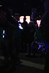 Photograph: Electric Blue Saxophone Glow