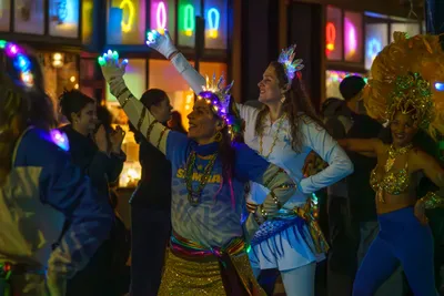 Photograph: Illuminated Festival Dancers