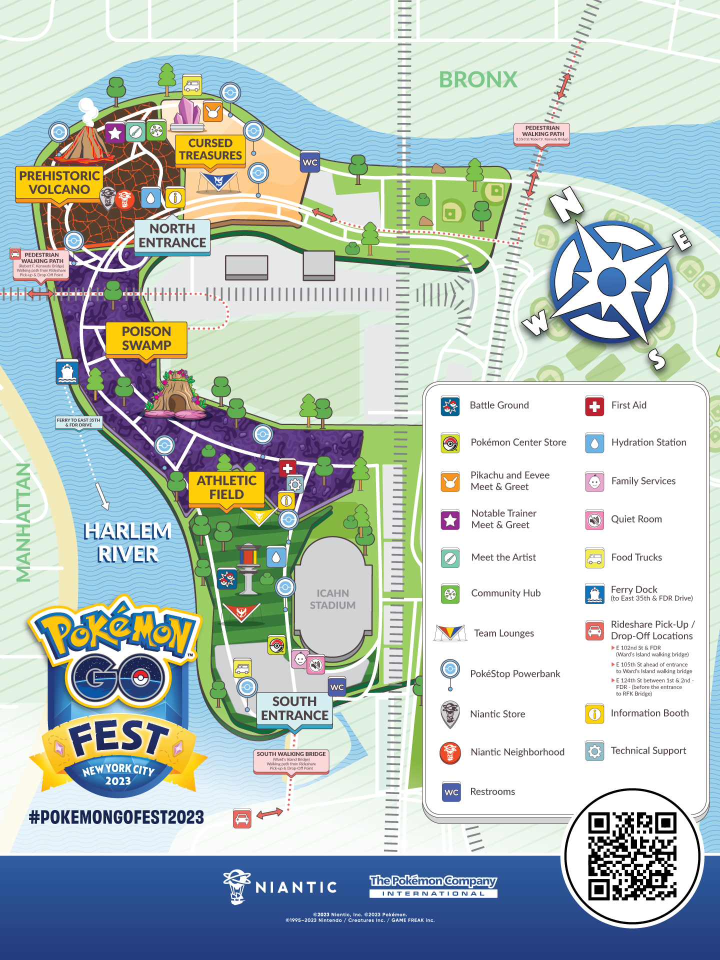 GO FEST New York CITY 2025 MAP Randall’s Island Park蘭德爾島公園 美國紐約市 湯姆群情報站