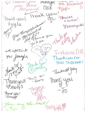 Thank You Note Signatures