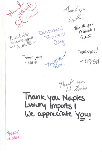 Thank You Note Signatures